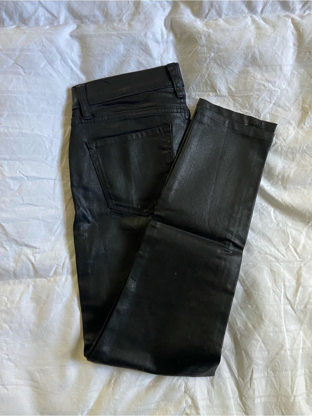 Banana Republic Black Coated Skinny Jeans